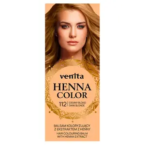 Бальзам для окрашивания волос 112 темно-русый, 75 мл Venita Henna color, цвет 112 ciemny blond