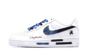 Мужские кроссовки для скейтбординга Nike Air Force 1, White/Blue