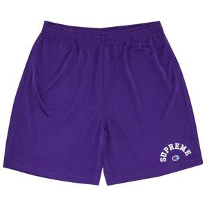 Шорты Supreme x Champion Mesh Short, фиолетовый