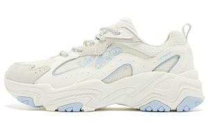 Кроссовки QIAODAN Lifestyle Shoes Women's Low-top White/Blue, белый/синий