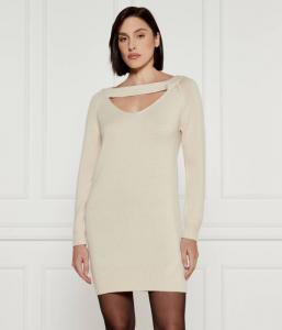 Шерстяное платье Liu Jo, бежевый