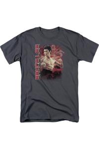 Футболка с коротким рукавом для взрослых Bruce Lee Fury Gildan, цвет charcoal