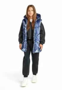 Длинный пуховик с капюшоном и жилет Minoti, Royal Blue