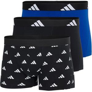 Мужские боксеры 3 штуки Adidas, черный/темно-синий