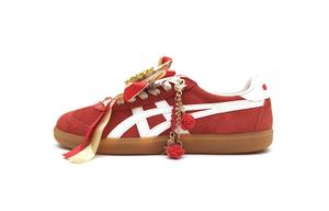 Onitsuka Tiger Токутэн Dragon And Phoenix Ribbon · кроссовки для скейтборда с двойным узлом, устойчивые к истиранию, низкие, унисекс, красные