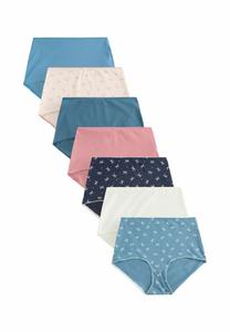 Брифы Next 7 PACK , Grey Cream Red Hearts/Pink