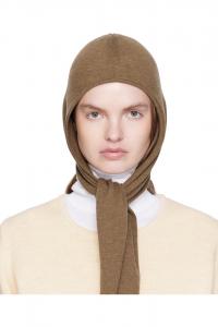 Lemaire Коричневый платок из тонкой шерсти