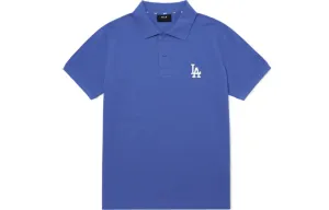 Футболка поло мужская синяя MLB