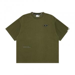 Футболка *A Bathing APE с панелями Aape, коричневый