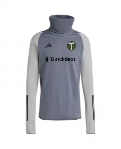 Мужская серая толстовка Portland Timbers Warm Raglan COLD.RDY adidas