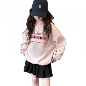 Свитшот для подростков весна-осень Disney, розовый