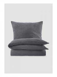 Постельное белье Hessnatur Musselin Set aus reiner Bio Baumwolle, антрацит