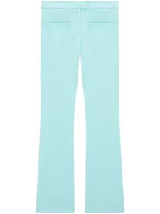 Courrèges брюки строгого кроя с заниженной талией, синий