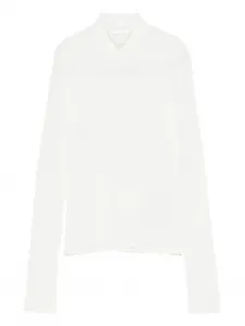 Лонгслив с воротником-стойкой Jil Sander, белый