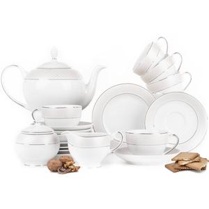 Чайный сервиз Scania на 6 персон, 15 предметов KONSIMO, белый