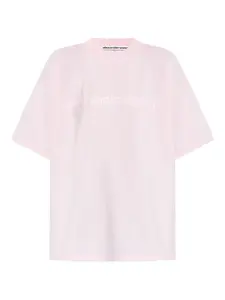 Футболка с логотипом Alexander Wang, розовый