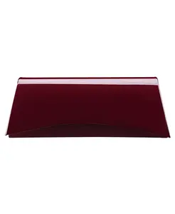 Клатч с изогнутым клапаном и магнитной застежкой Slim Magnetic Nina, серебряный