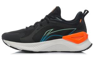 Кроссовки мужские YueYing Element с низким верхом, черные/флуоресцентно-оранжевые Lining