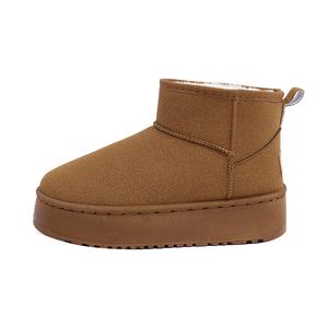 Yang Nianhua Теплые, износостойкие, нескользящие, короткие зимние ботинки, женские, коричневые