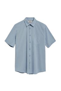 Рубашка на пуговицах классического кроя Polo Club, светло-голубой