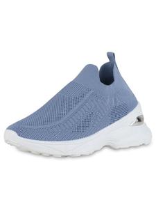 Кроссовки на шнуровке VAN HILL, синий