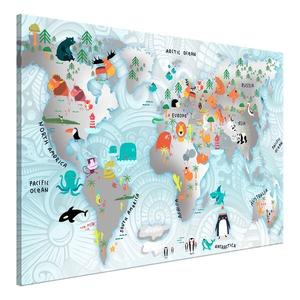 Фреска Artgeist Fairytale Map, 40 см, разноцветный