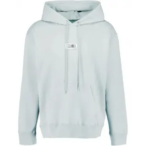 Худи с принтом Numbers и шнурком MM6 Maison Margiela, светло-синий