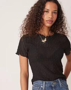 Футболка детская AWARE с фактурным рисунком черного цвета