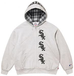 Толстовка Supreme x Chicago White Sox на молнии с капюшоном