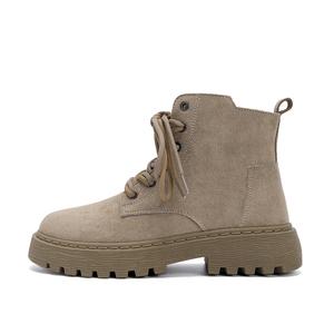 HUANQIU Ботинки Combat 4 см женские черные