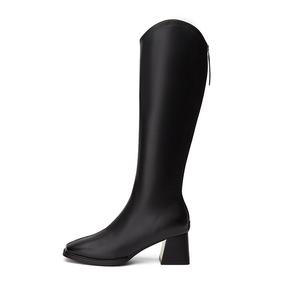 Сапоги женские Daphne высокие на каблуке, черный