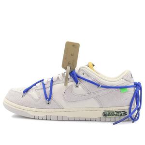 Кроссовки x off white dunk low Nike, серый