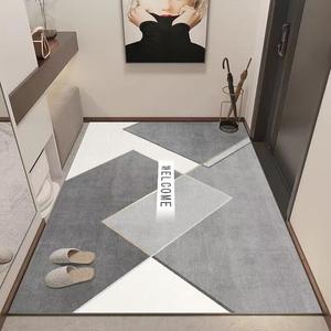 Budis Ковер 40х60 см для входной двери, в китайском стиле, впитывающий, нескользящий, Simple-006 [New]