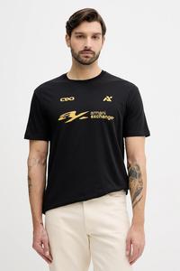 Хлопковая футболка Armani Exchange, черный