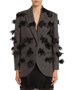 Эффектная темно-коричневая куртка Marella, коричневый