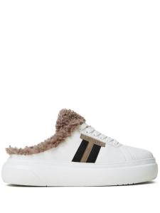 Кроссовки из овчины TWINSET, белый