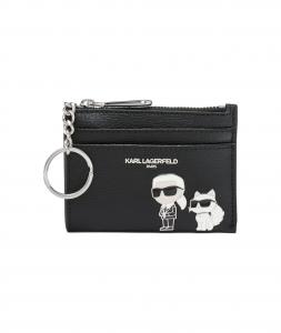 Чехол для карточек duo euro pin KARL LAGERFELD PARIS, черный