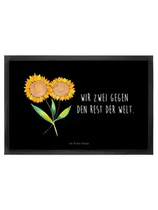 Коврик для ног Mr. & Mrs. Panda, черный