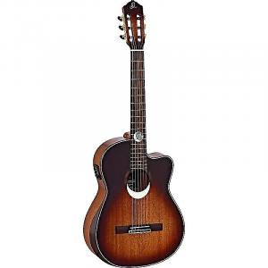 Акустическая гитара Ortega Guitars Private Room Slim Neck Nylon String A/E Guitar in Eclipse Burst w/ Built-In Armrest