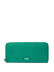 Кошелек с круговой молнией Lancel, зеленый
