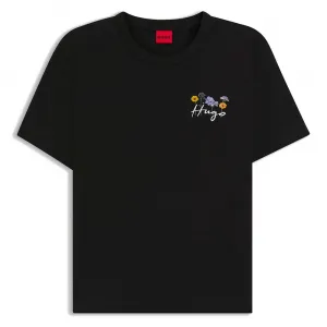 Футболка с коротким рукавом HUGO Destrel 10268981, черный