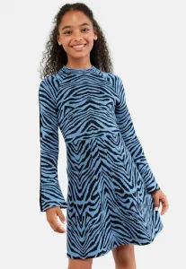 Платье-Комбинезон с зебровым принтом, прямого кроя. Lipsy, Blue