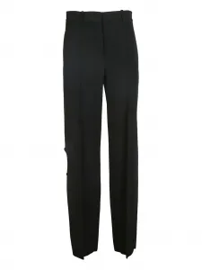 Брюки с вырезами VICTORIA BECKHAM, черный