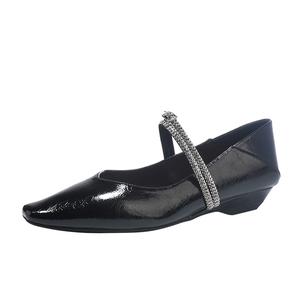 TATAYA Женские туфли Мэри Джейн на массивном каблуке черные, цвет Black