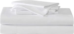Eddie Bauer - Постельное белье, супермягкое, с соответствующими наволочками, ткань с терморегулирующими свойствами, всесторонний комфорт, однотонные предметы первой необходимости для спальни (Logan White, размер King), Logan White