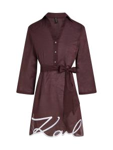 Пляжное платье Karl Lagerfeld, темно-коричневый