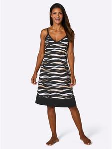 Ночная рубашка с принтом черного и верблюжьего цветов WITT WEIDEN