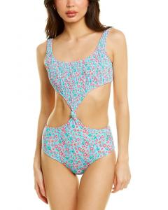 Однотонный и полосатый купальник Bailey Solid & Striped, синий