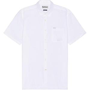 Футболка поло мужская белая BARBOUR