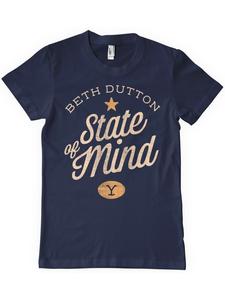 Футболка синего цвета yellowstone